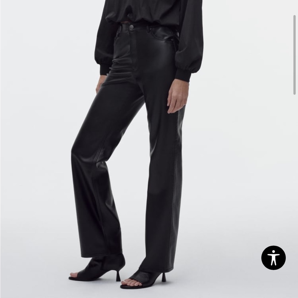 Leather Pant Straight Leg